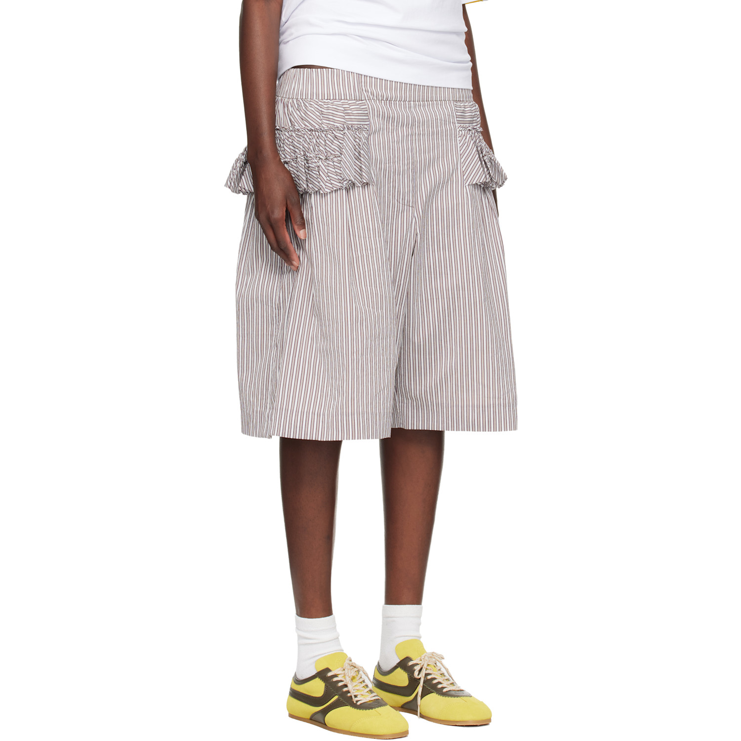  Dries Van Noten Multicolor Ruffled Shorts 