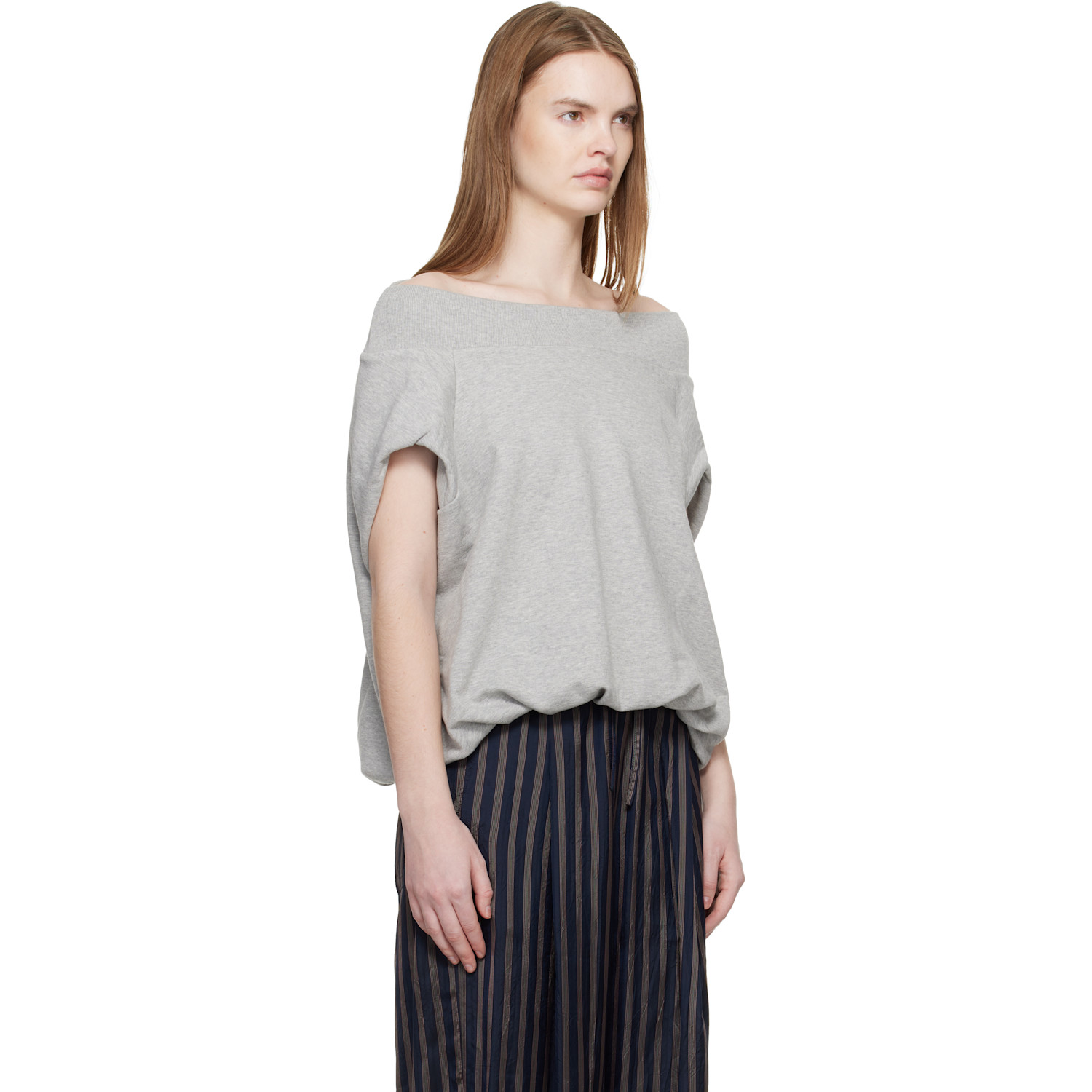  Dries Van Noten Gray Cocoon Sweatshirt 