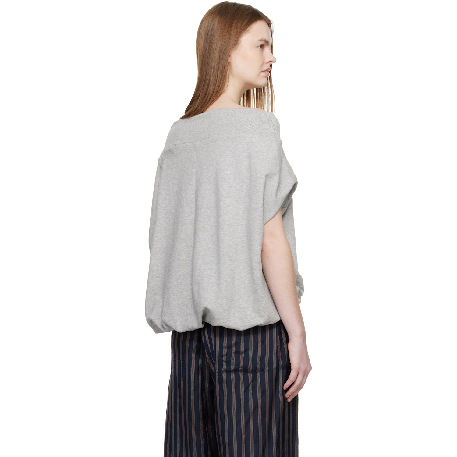  Dries Van Noten Gray Cocoon Sweatshirt 