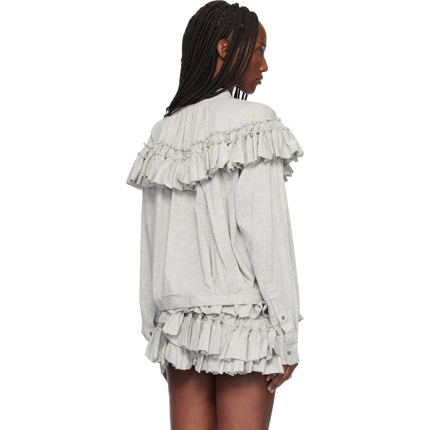  Dries Van Noten Gray Blouse 
