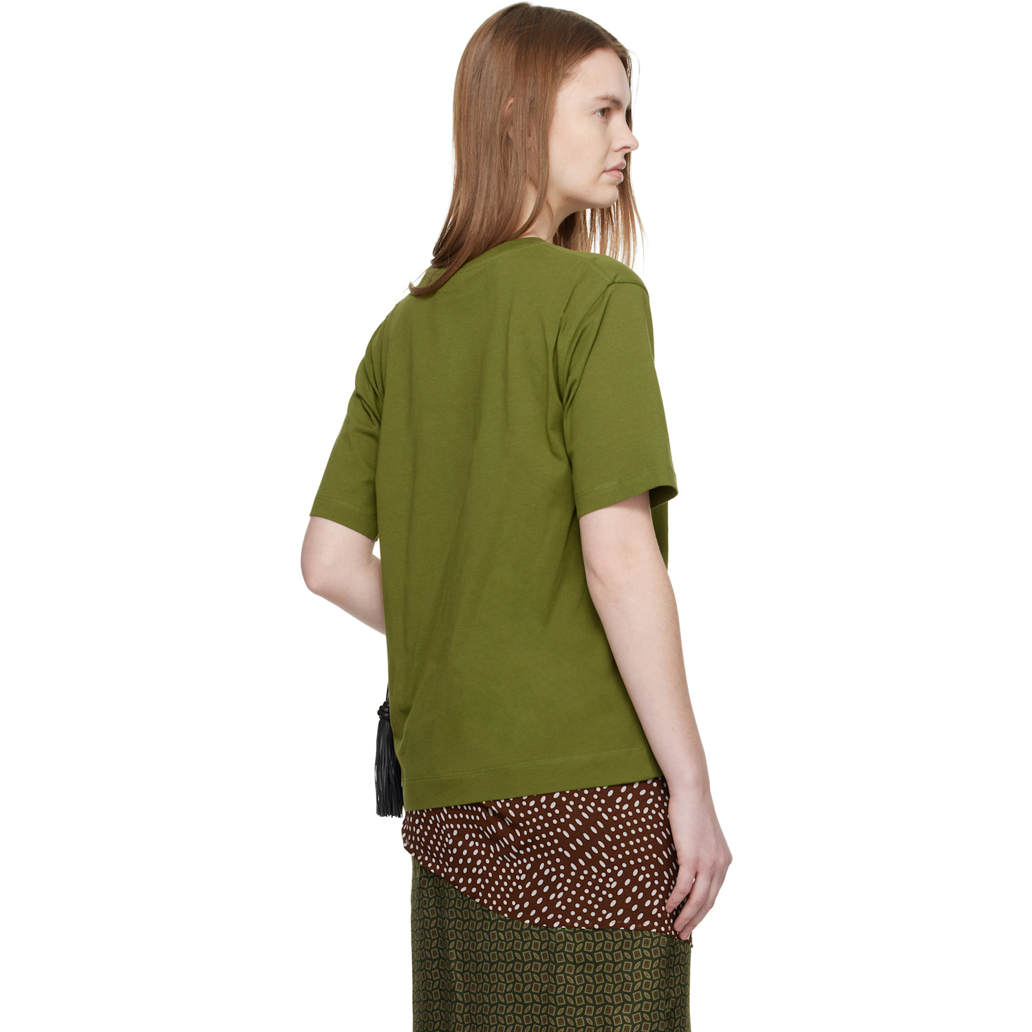  Dries Van Noten Green Cotton T-shirt 