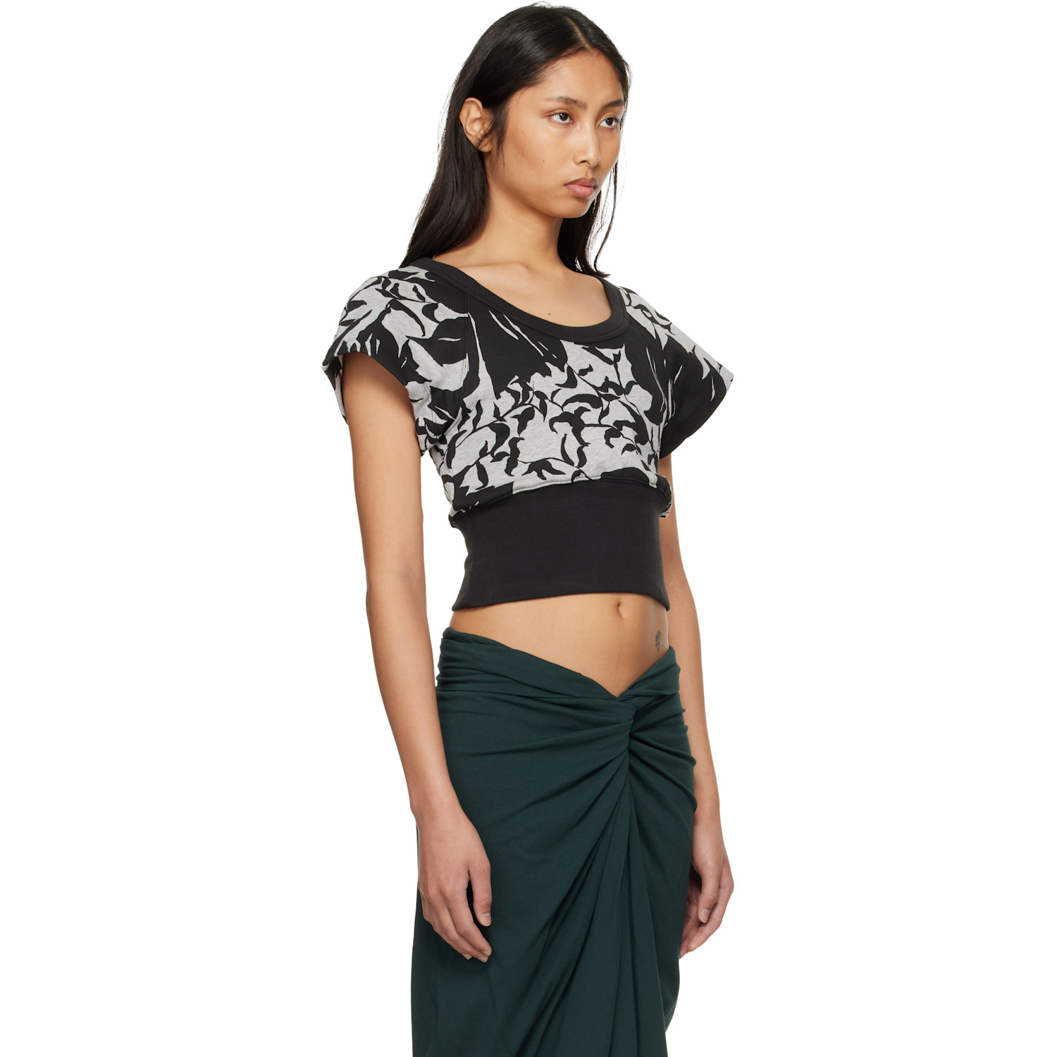  Dries Van Noten Gray Printed T-shirt 