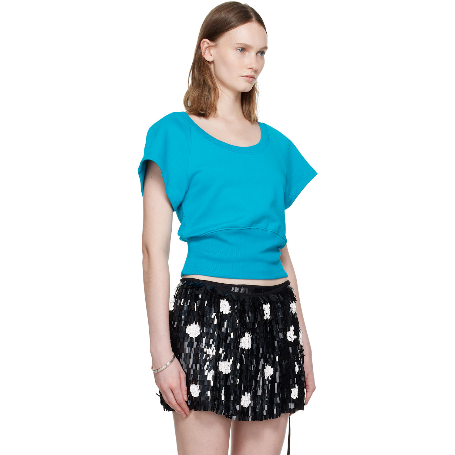  Dries Van Noten Blue Raglan T-shirt 