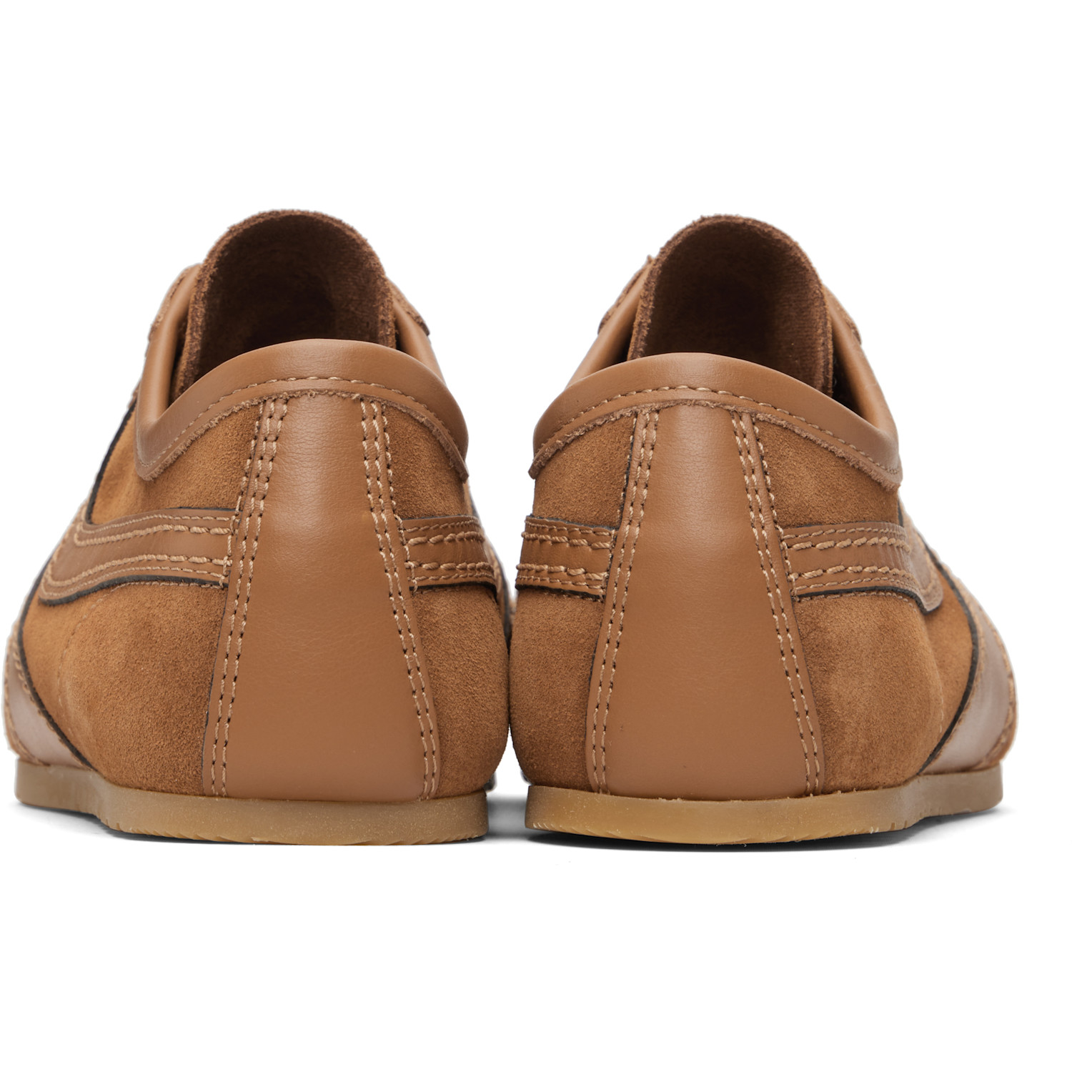  Dries Van Noten Tan Suede Sneakers 