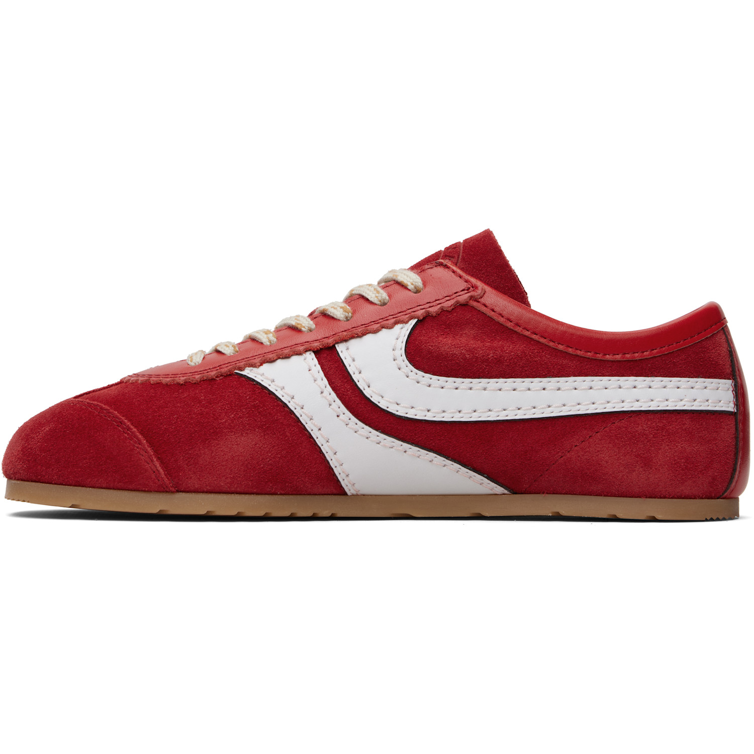 Dries Van Noten Red Suede Sneakers 