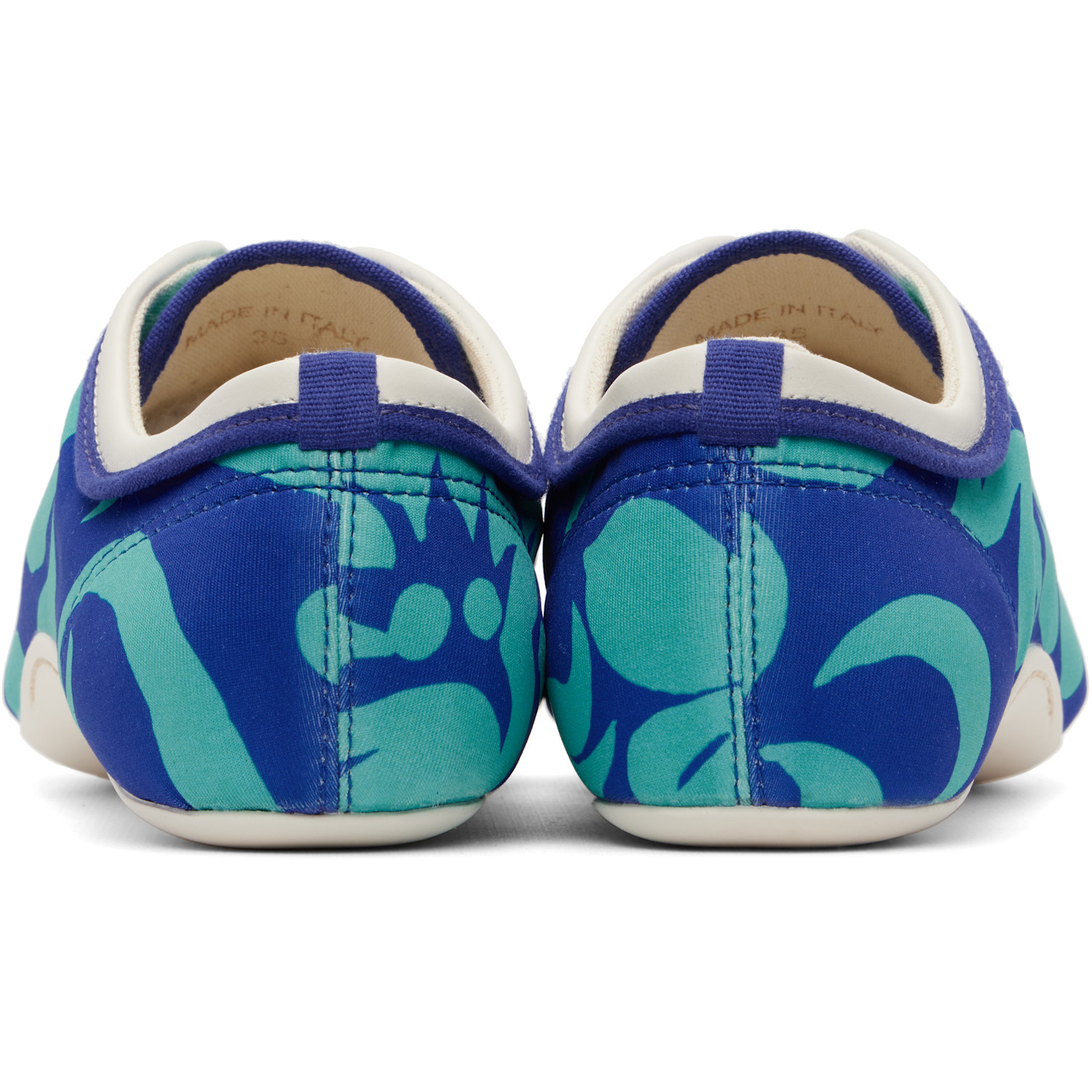  Dries Van Noten Blue Soft & Slim Climbing Ballerina Sneakers 