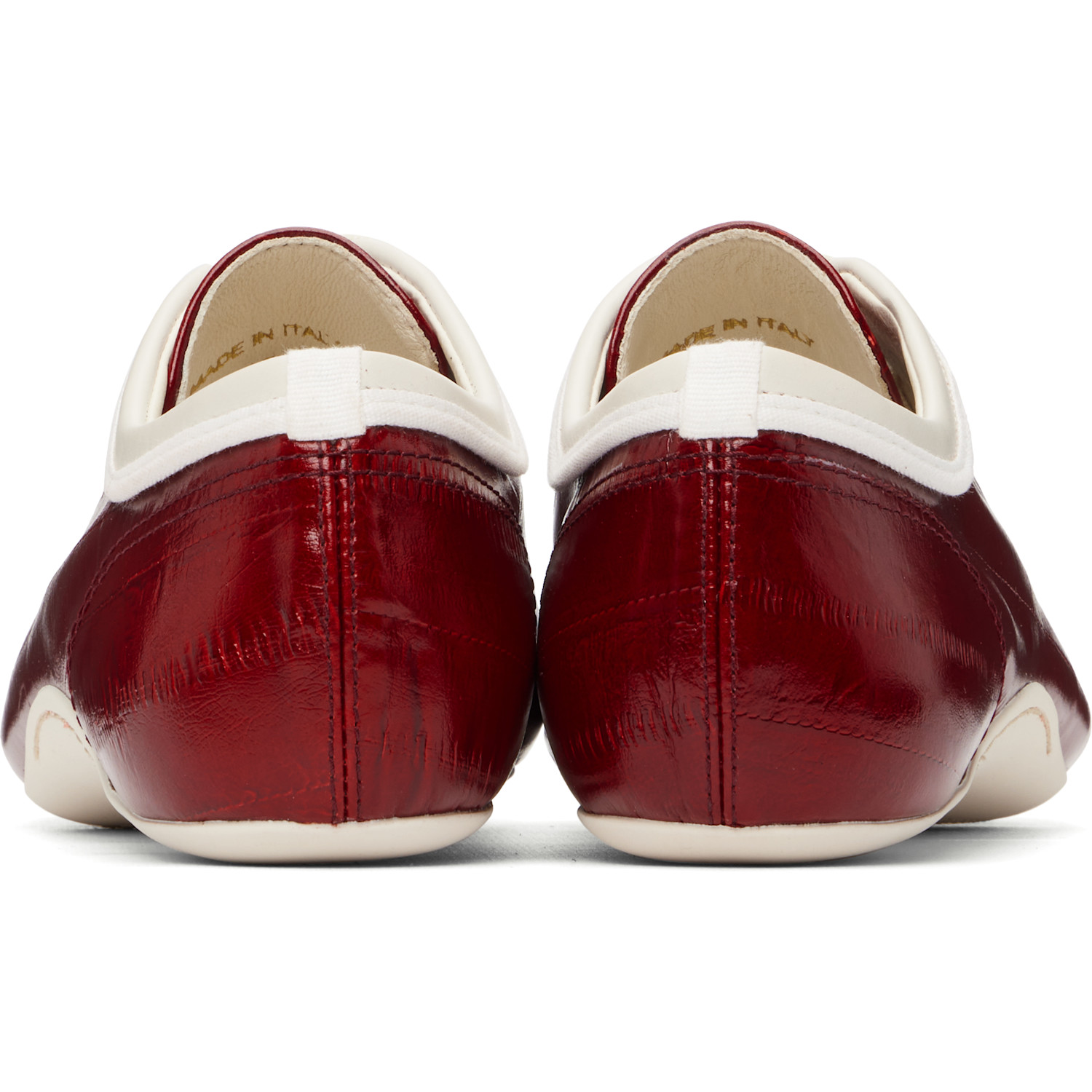  Dries Van Noten Red Ballerina Sneakers 