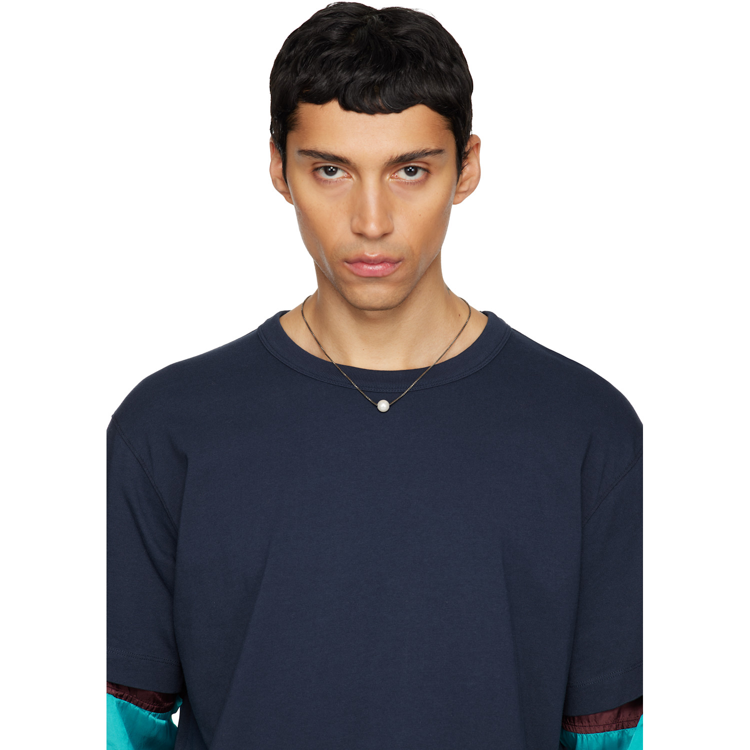 Dries Van Noten Pearl Stud Necklace 