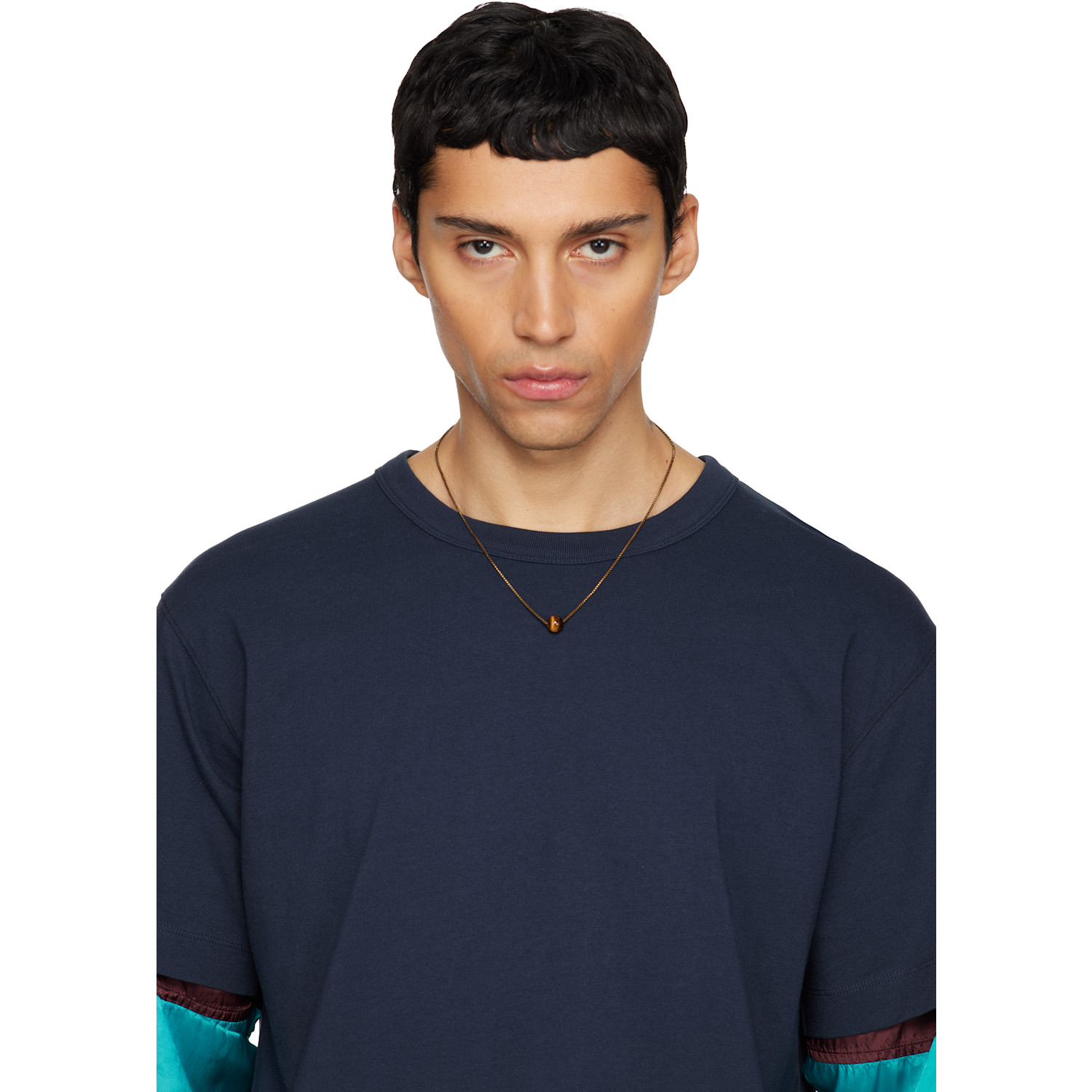  Dries Van Noten Tiger's Eye Necklace 