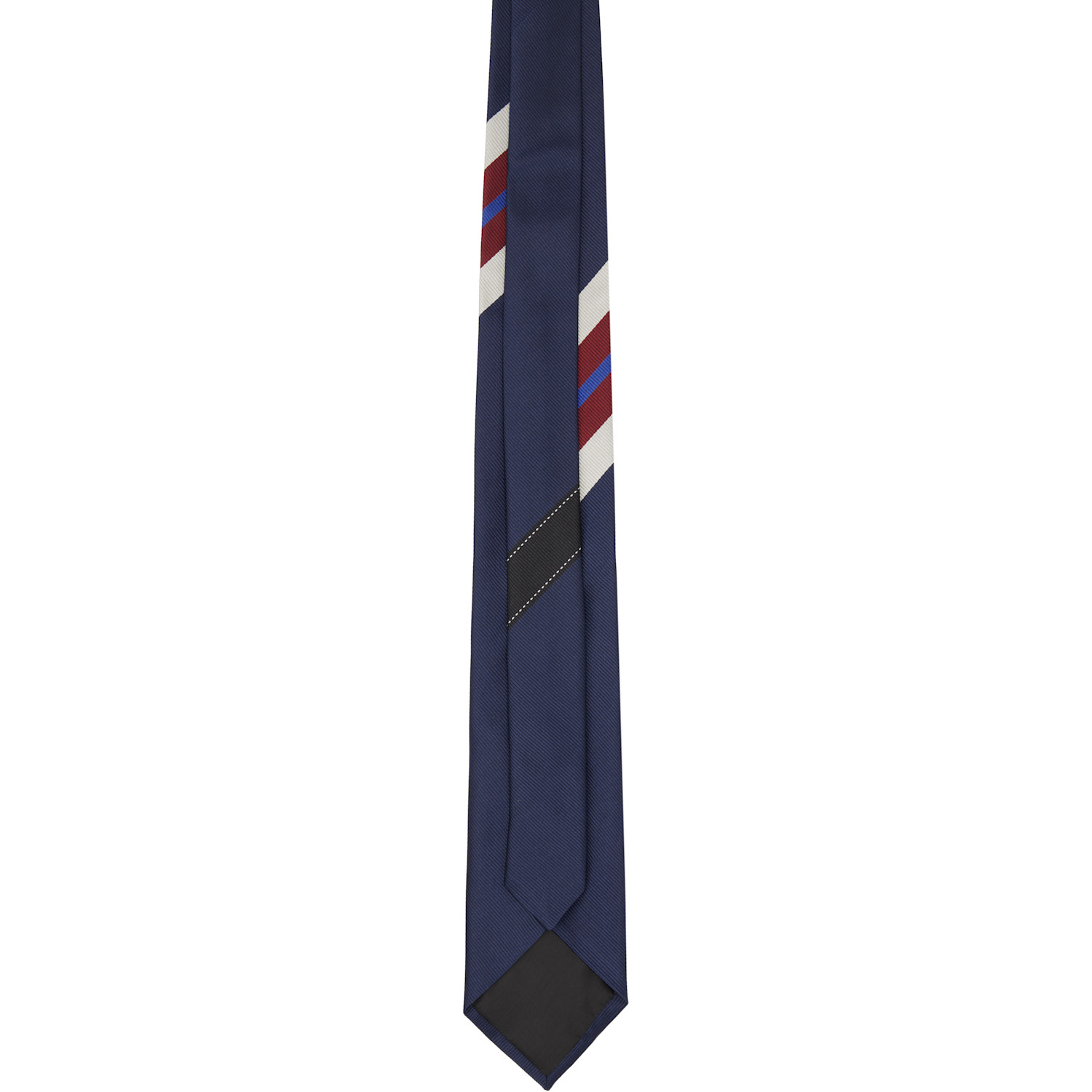  Dries Van Noten Navy Printed Silk Tie 