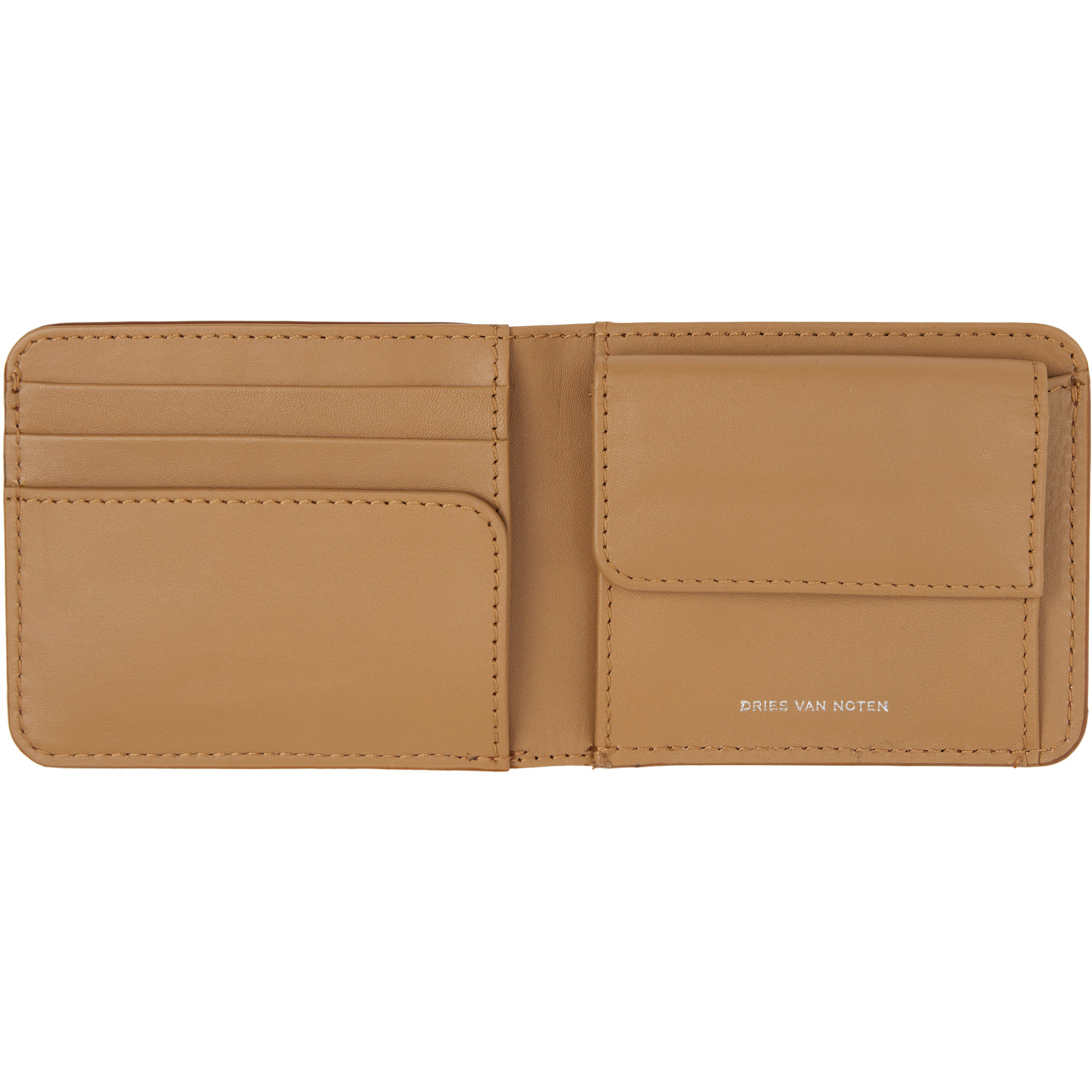  Dries Van Noten Brown Leather Wallet 