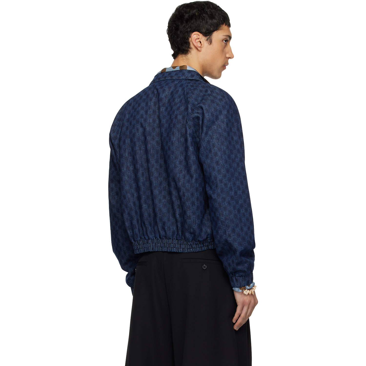  Dries Van Noten Navy Vinnys Denim Jacket 