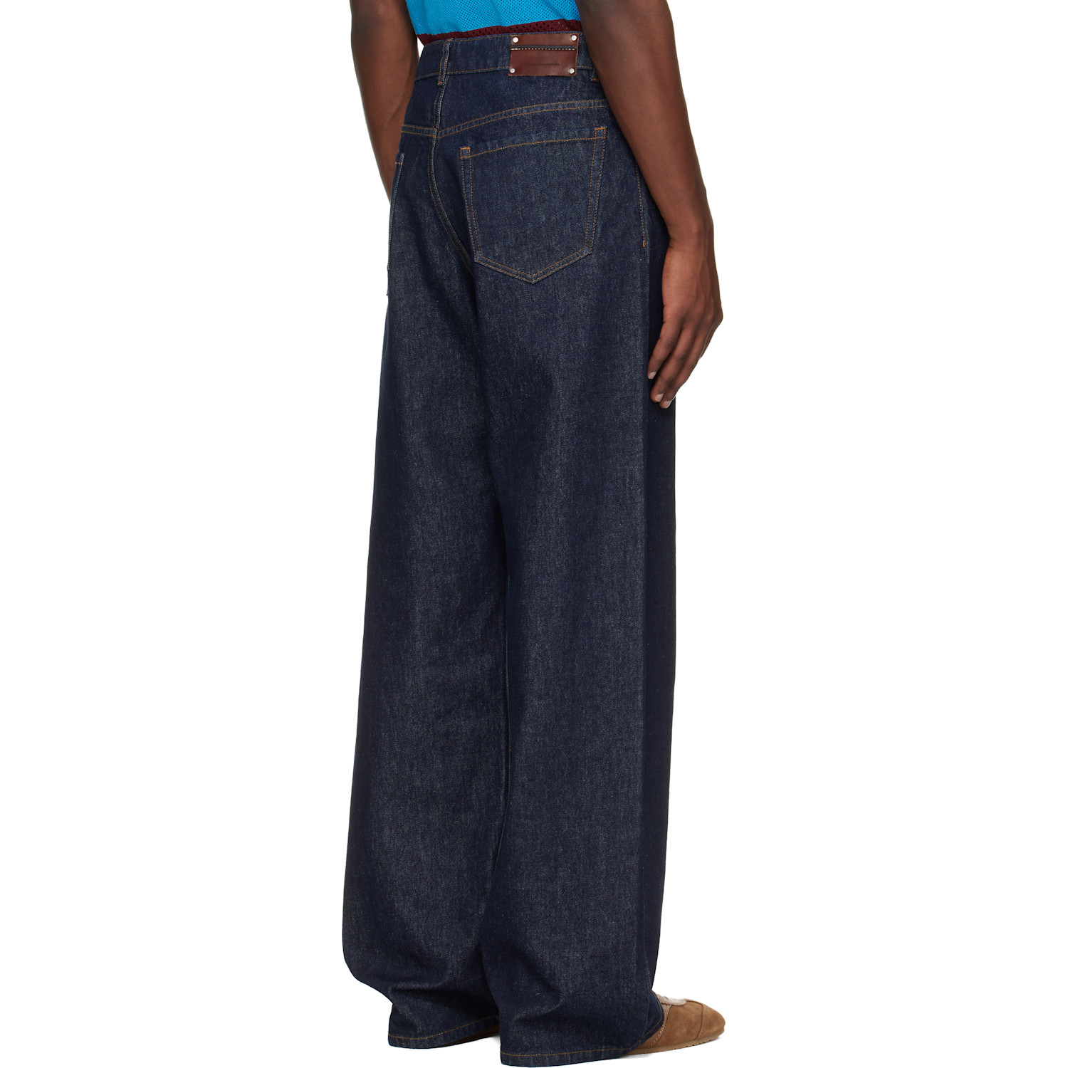  Dries Van Noten Blue Straight Leg Jeans 