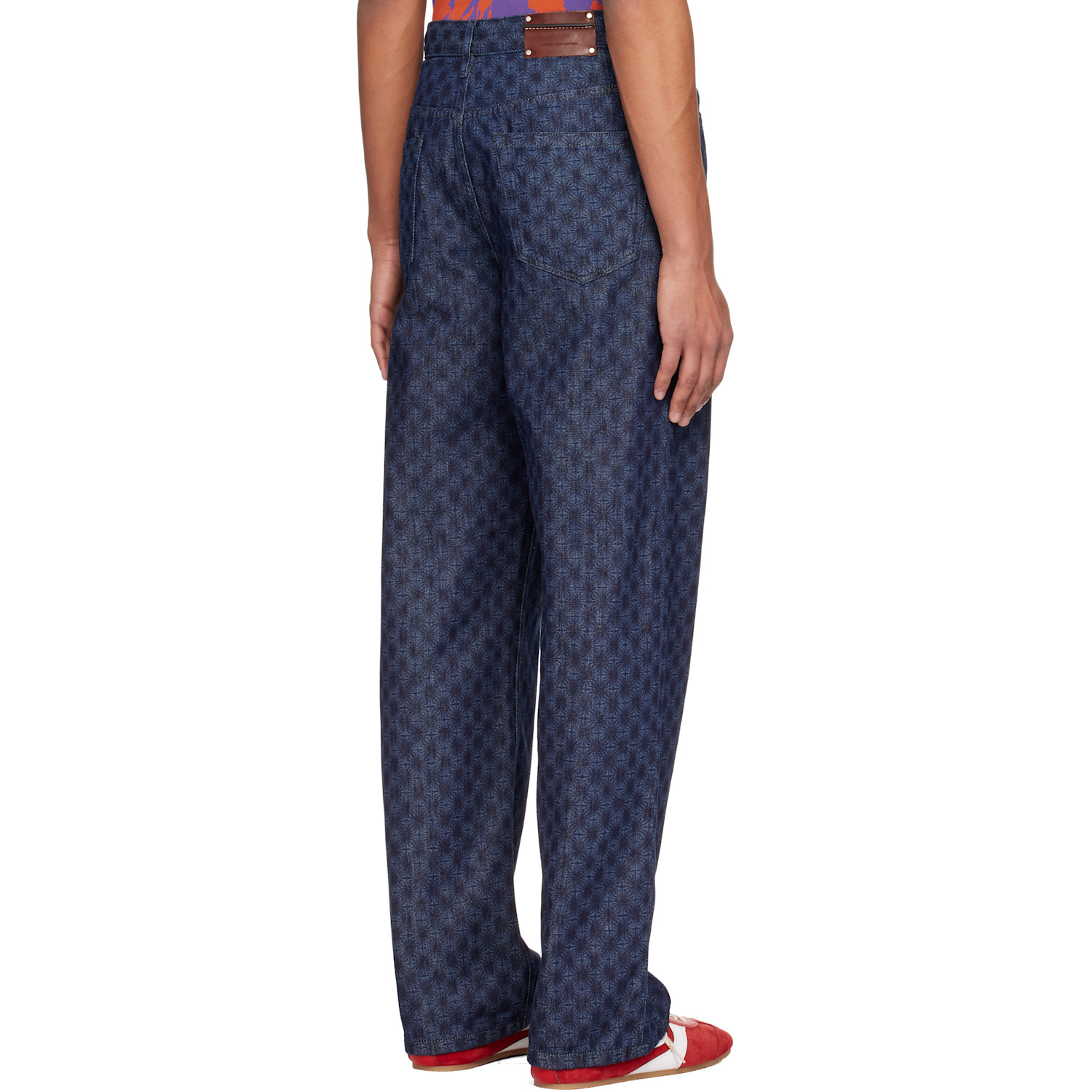  Dries Van Noten Navy Floral Jeans 