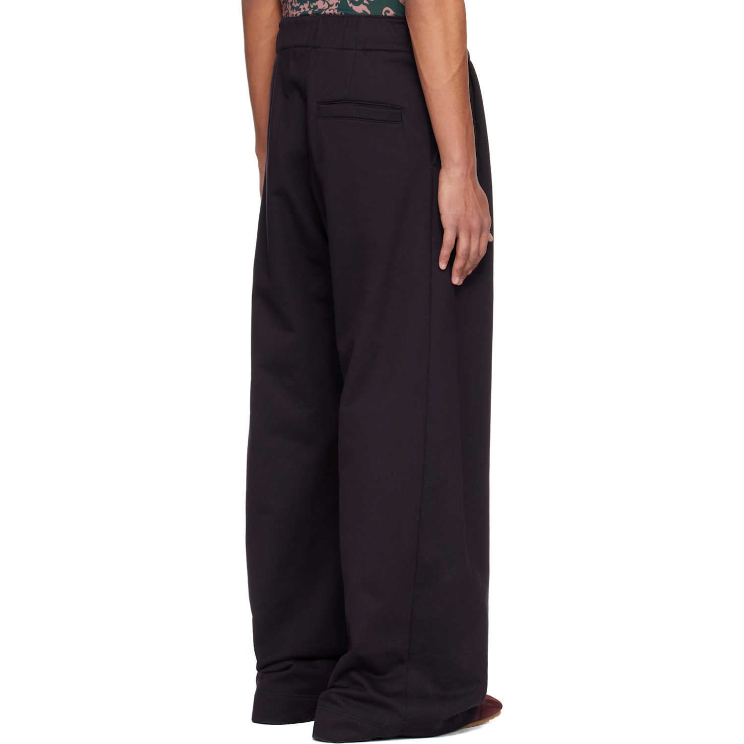  Dries Van Noten Navy Pleated Sweatpants 