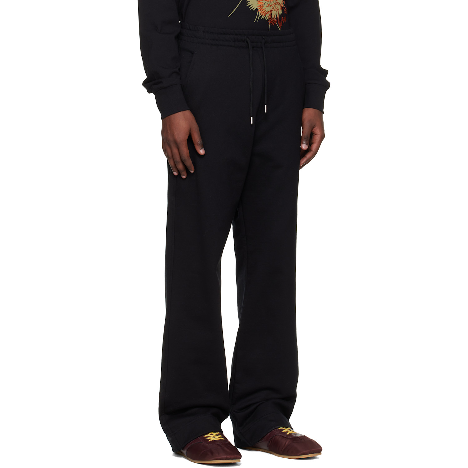  Dries Van Noten Black Drawstring Sweatpants 