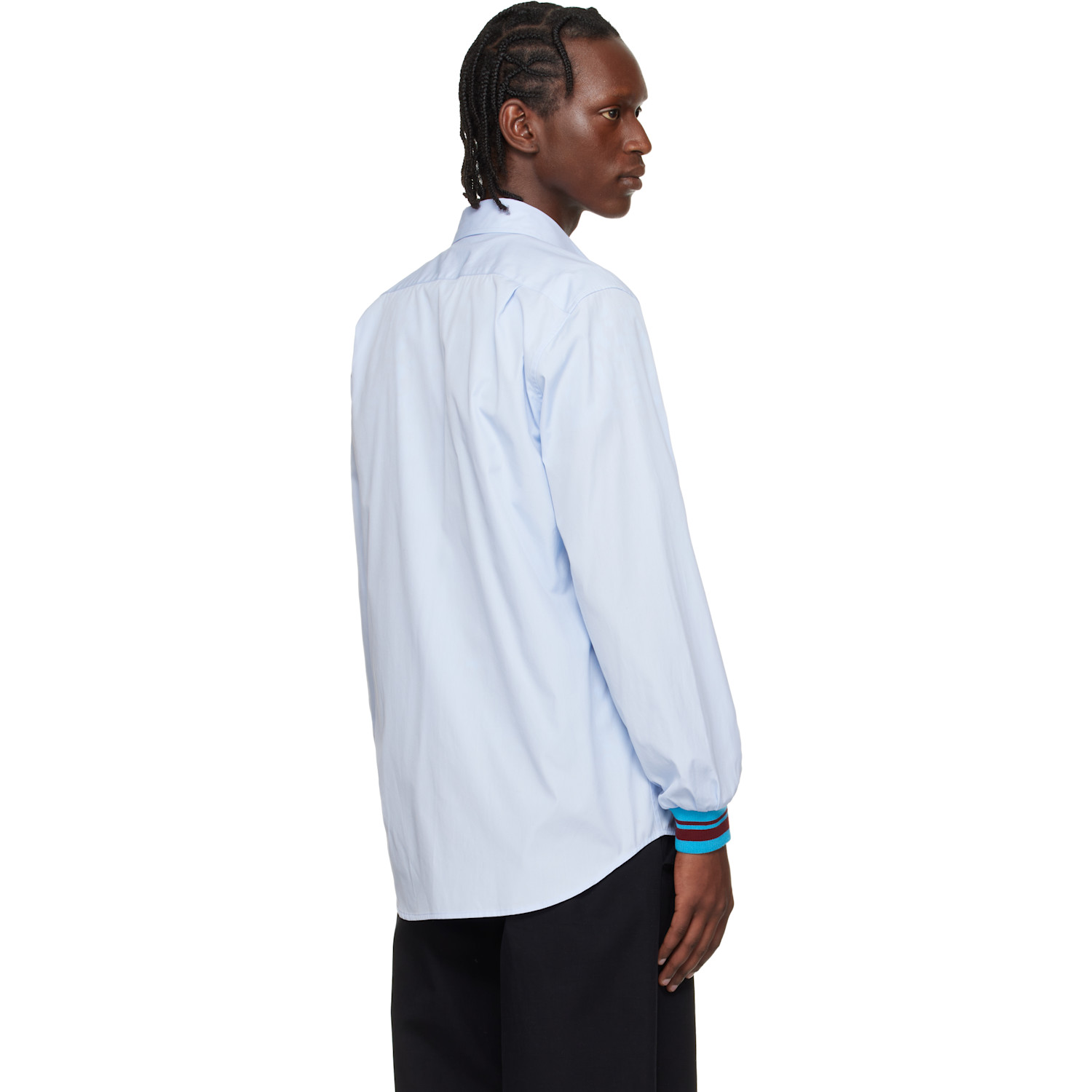 Dries Van Noten Blue Poplin Shirt 