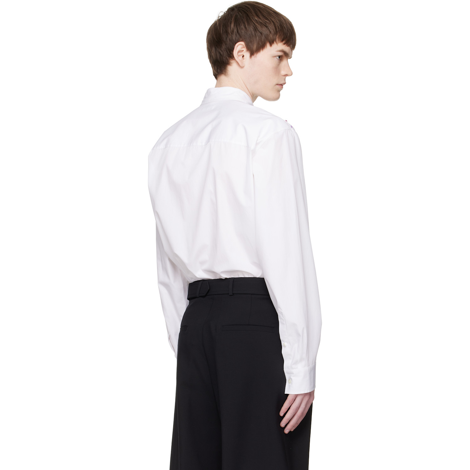  Dries Van Noten White Sequinned Shirt 
