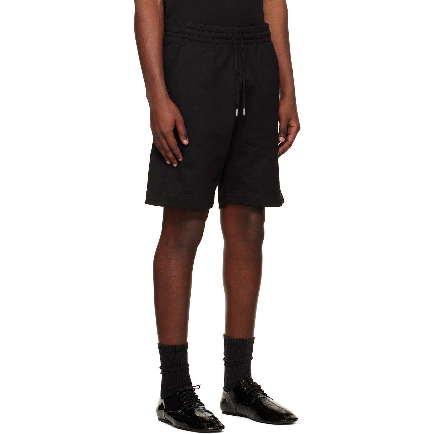  Dries Van Noten Black Drawstring Shorts 