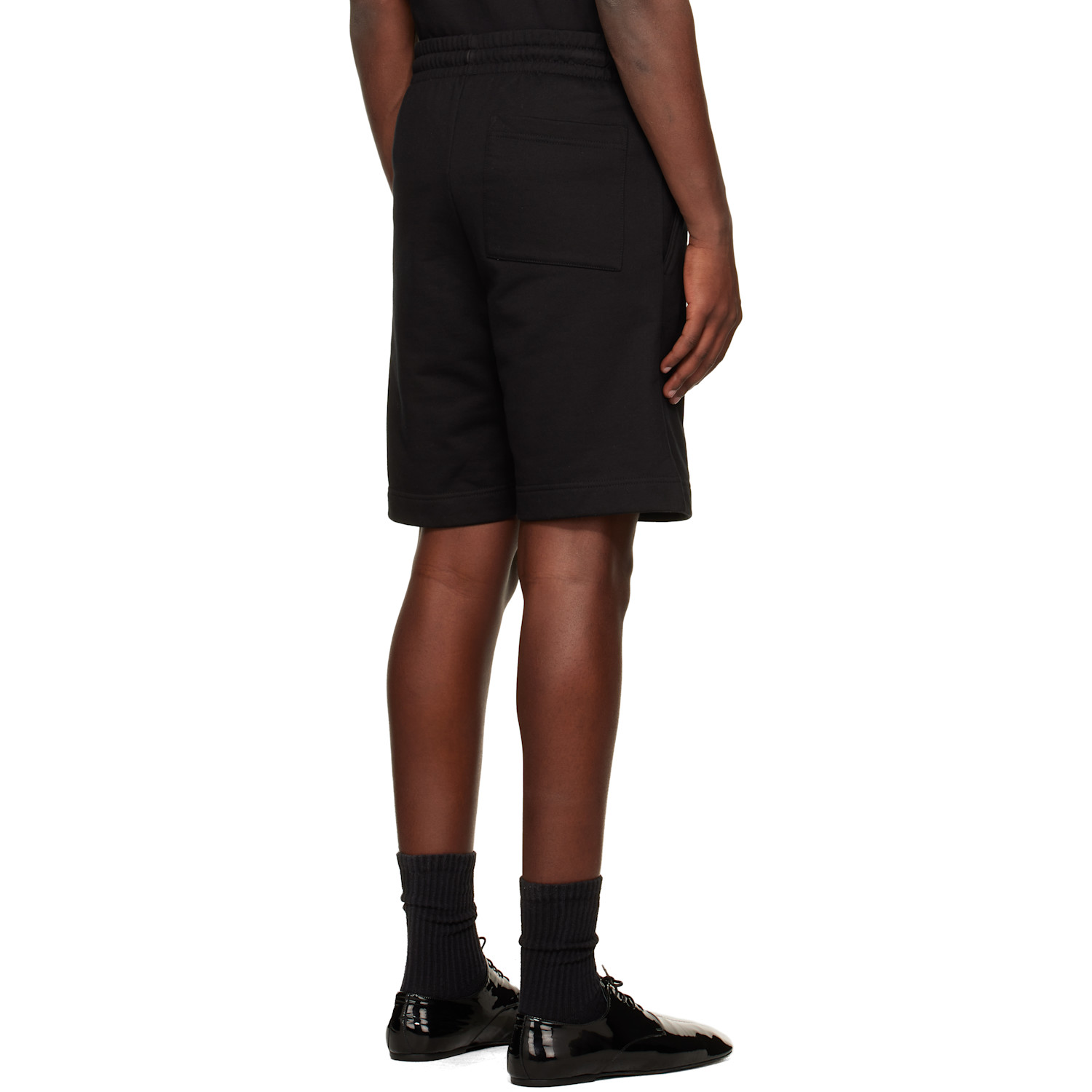  Dries Van Noten Black Drawstring Shorts 