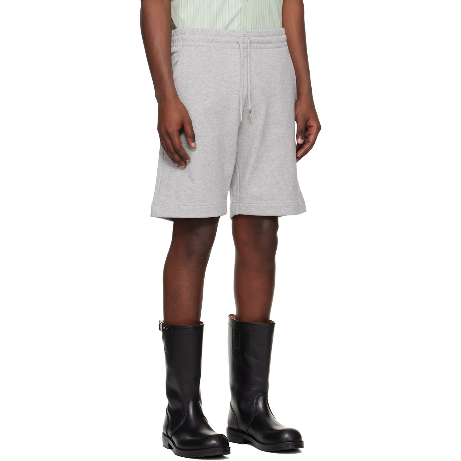  Dries Van Noten Gray Drawstring Shorts 