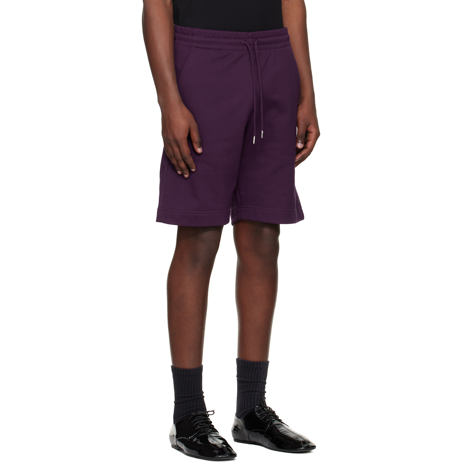  Dries Van Noten Purple Drawstring Shorts 