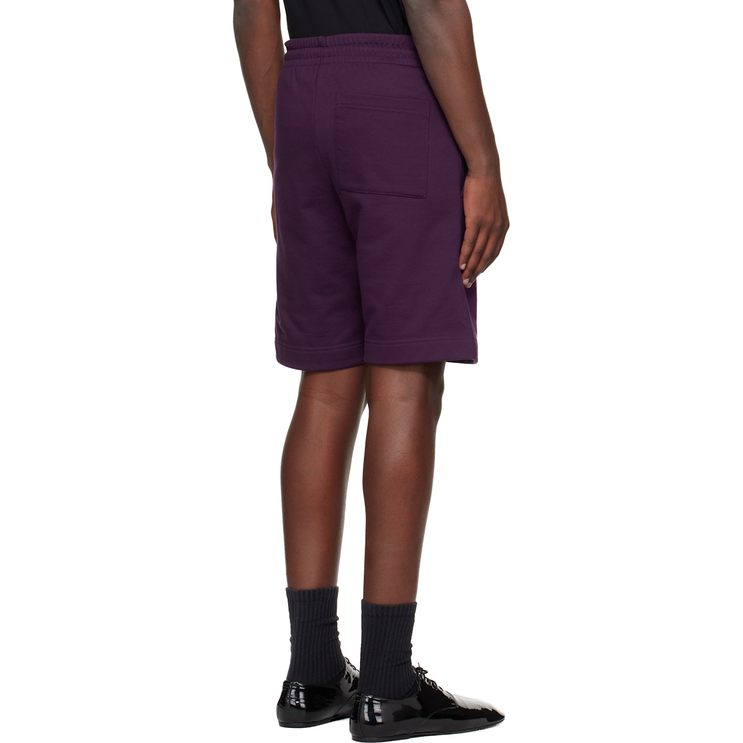  Dries Van Noten Purple Drawstring Shorts 