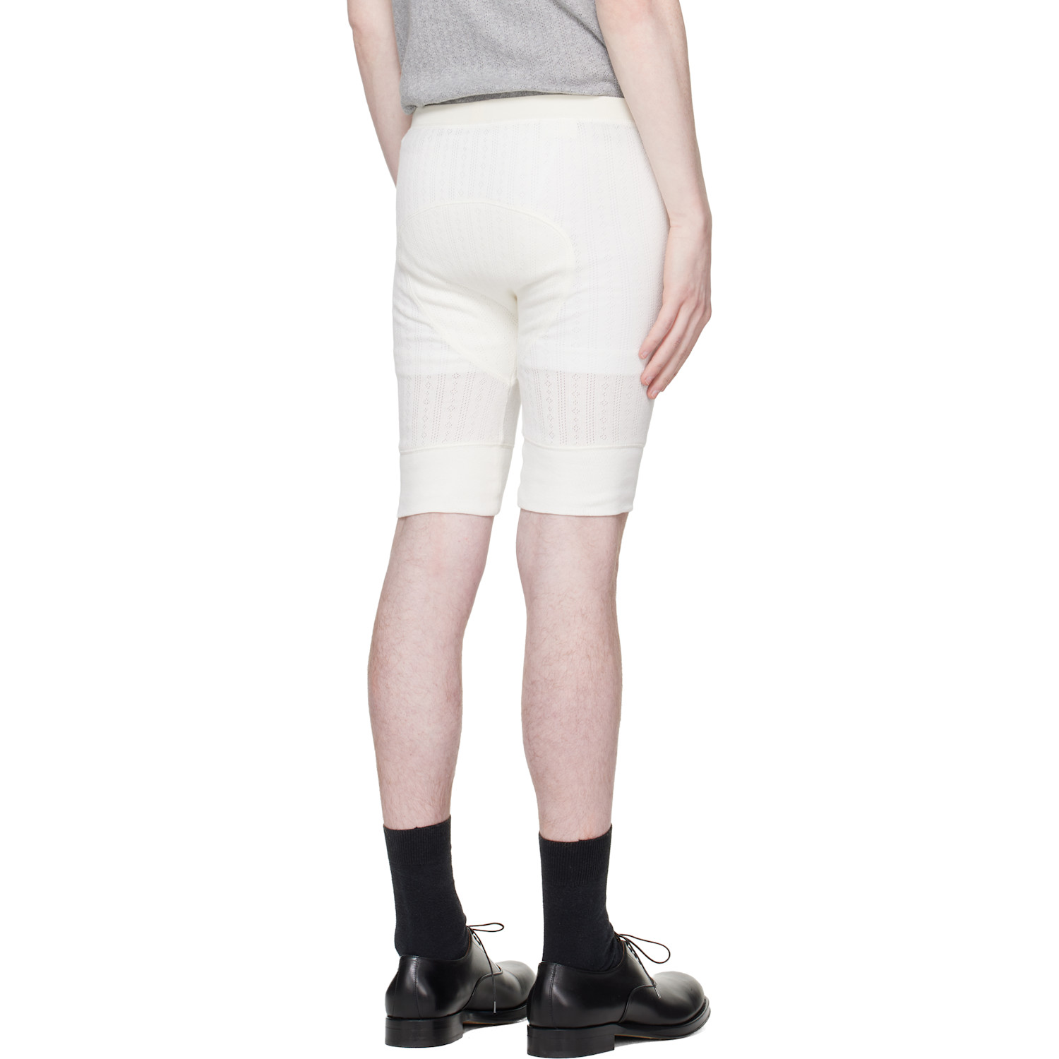  Dries Van Noten Off-white Pointelle Shorts 