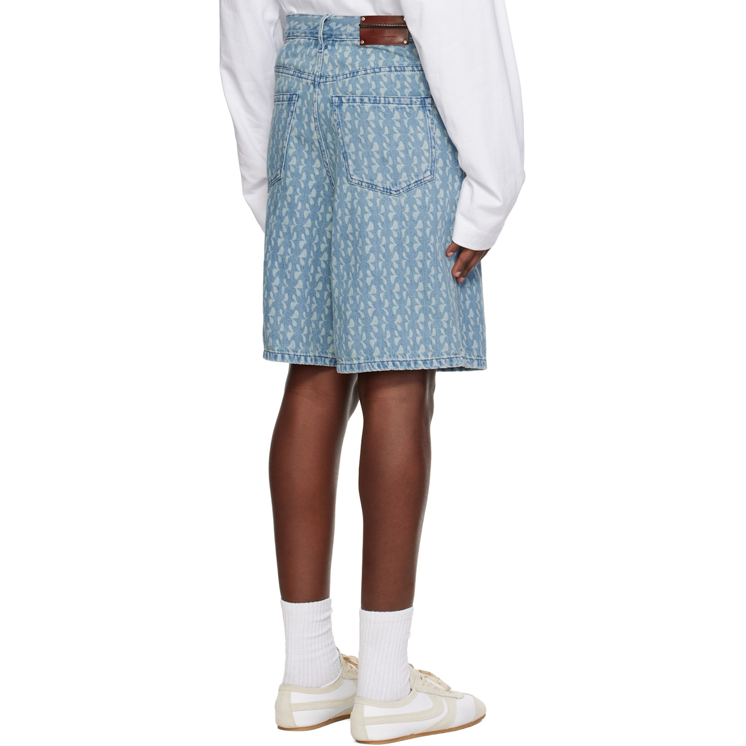  Dries Van Noten Blue Faded Denim Shorts 