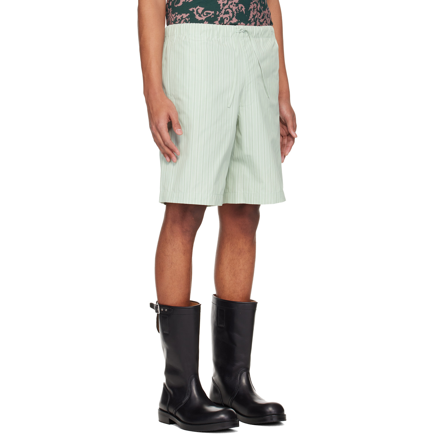  Dries Van Noten Green Cotton Shorts 
