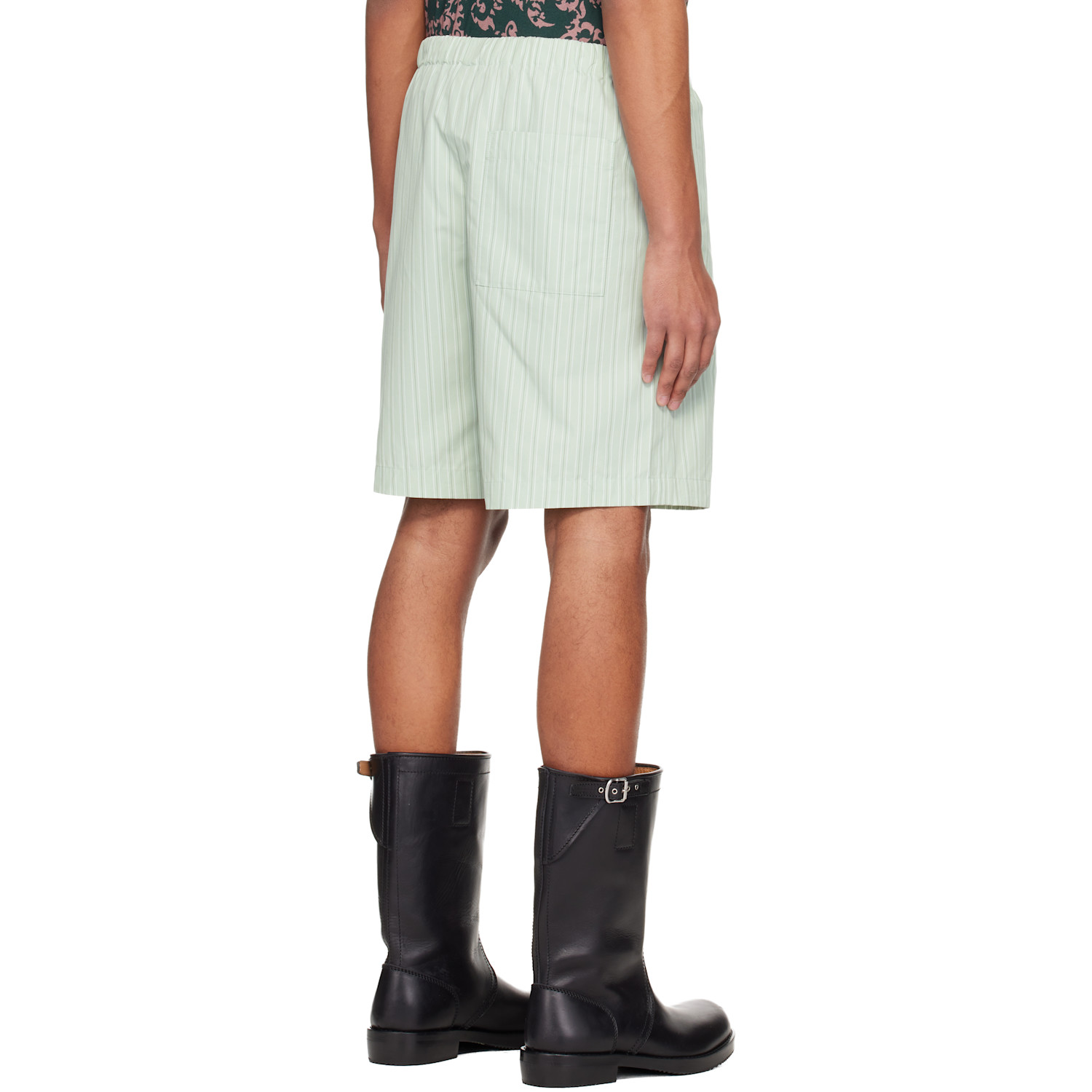  Dries Van Noten Green Cotton Shorts 
