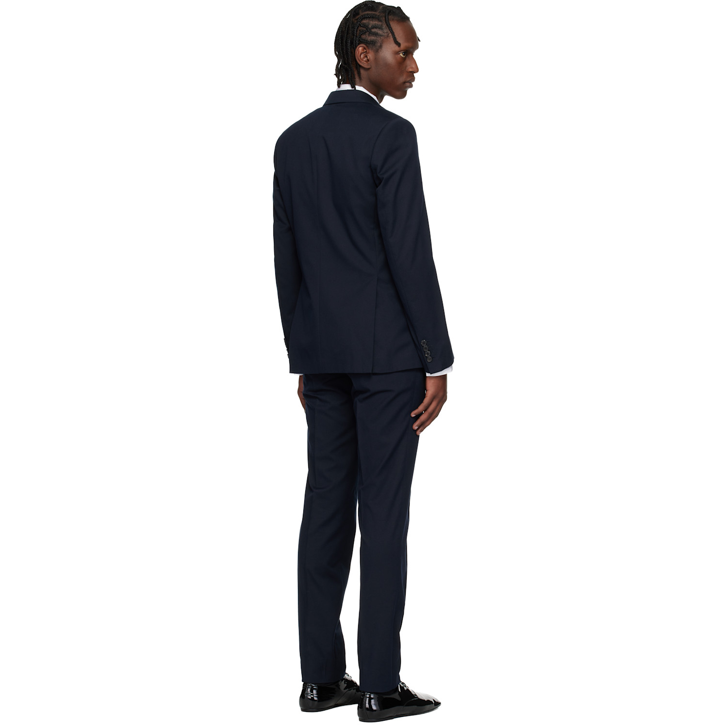  Dries Van Noten Navy Wool-blend Suit 