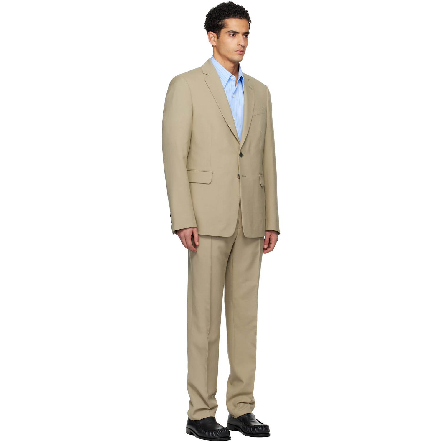  Dries Van Noten Gray Single-breasted Suit 