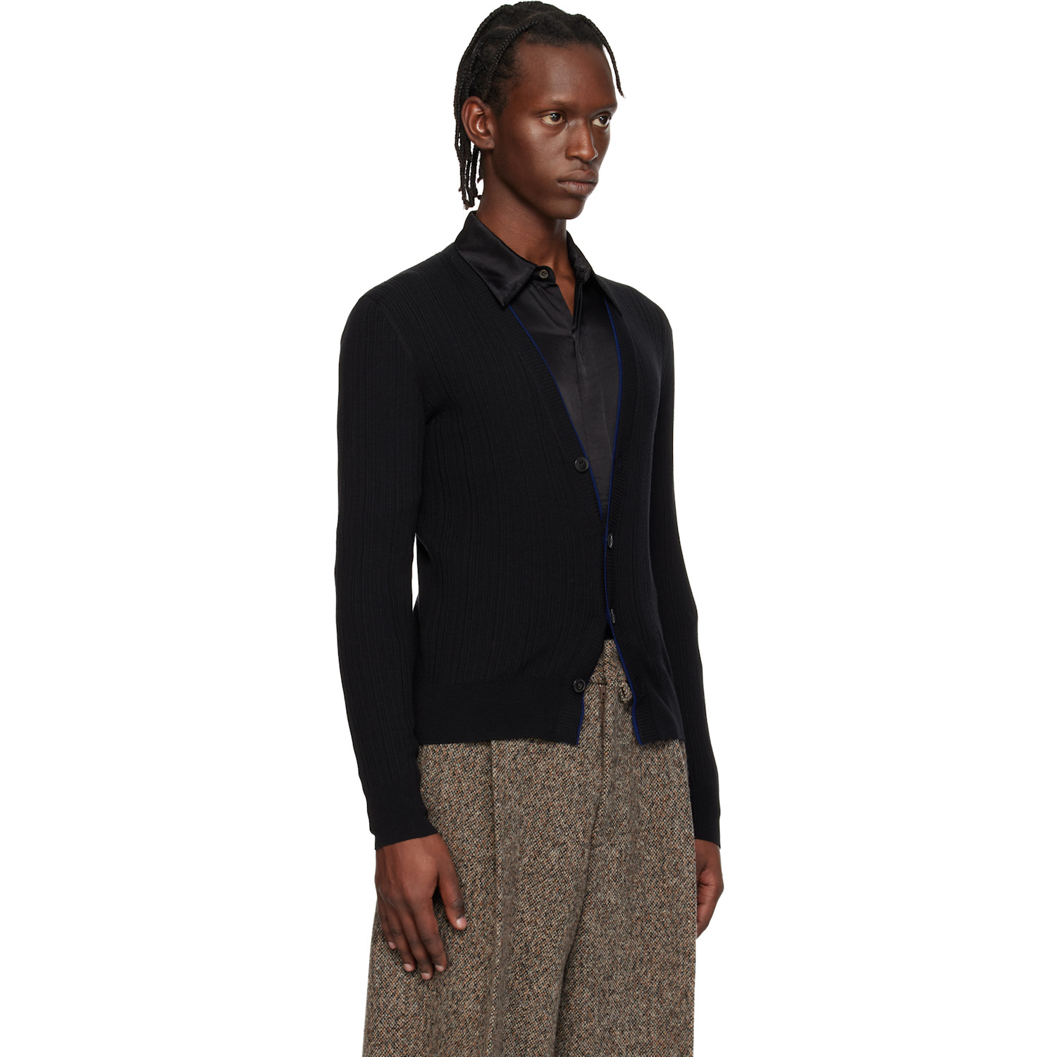 Dries Van Noten Black Wool Cardigan 