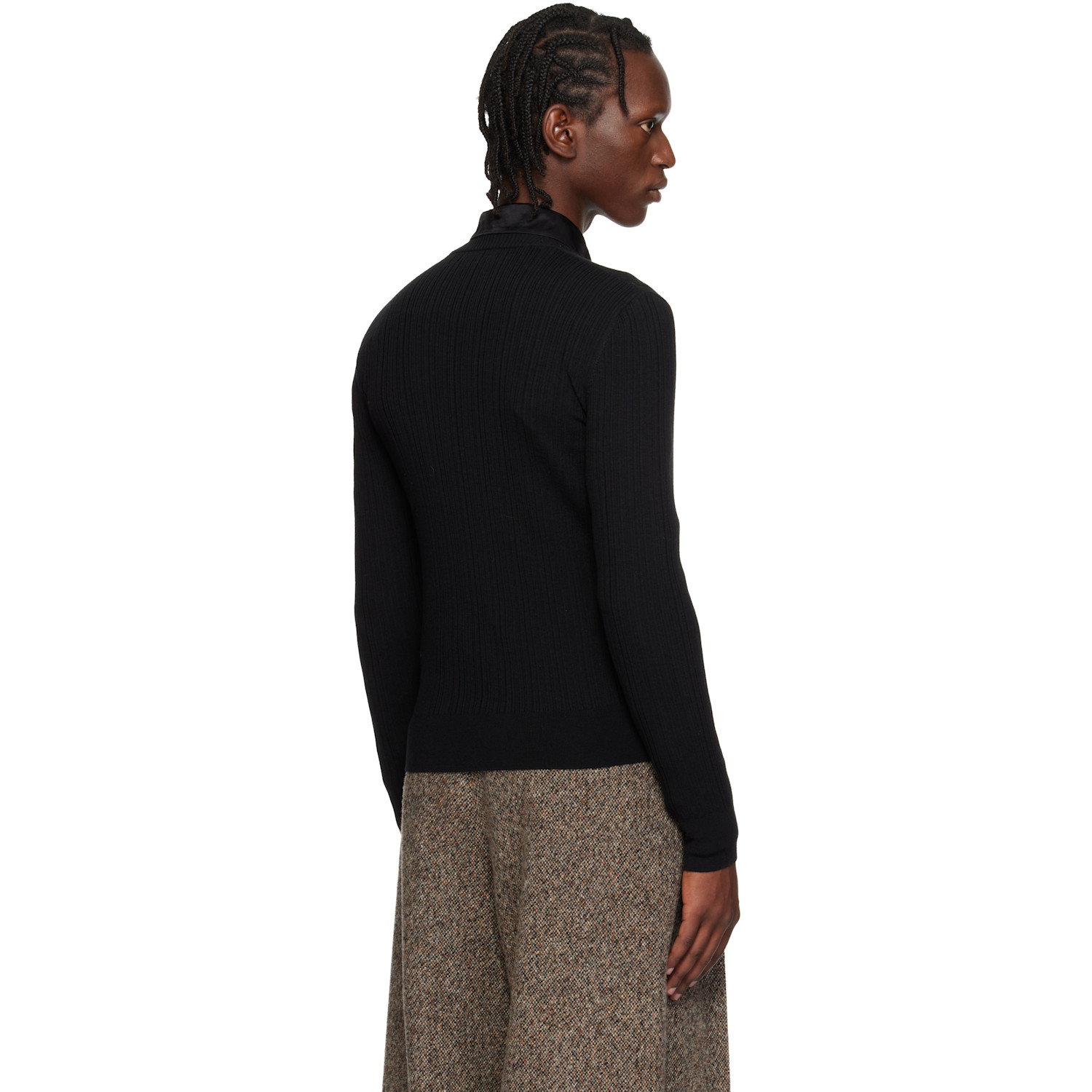  Dries Van Noten Black Wool Cardigan 