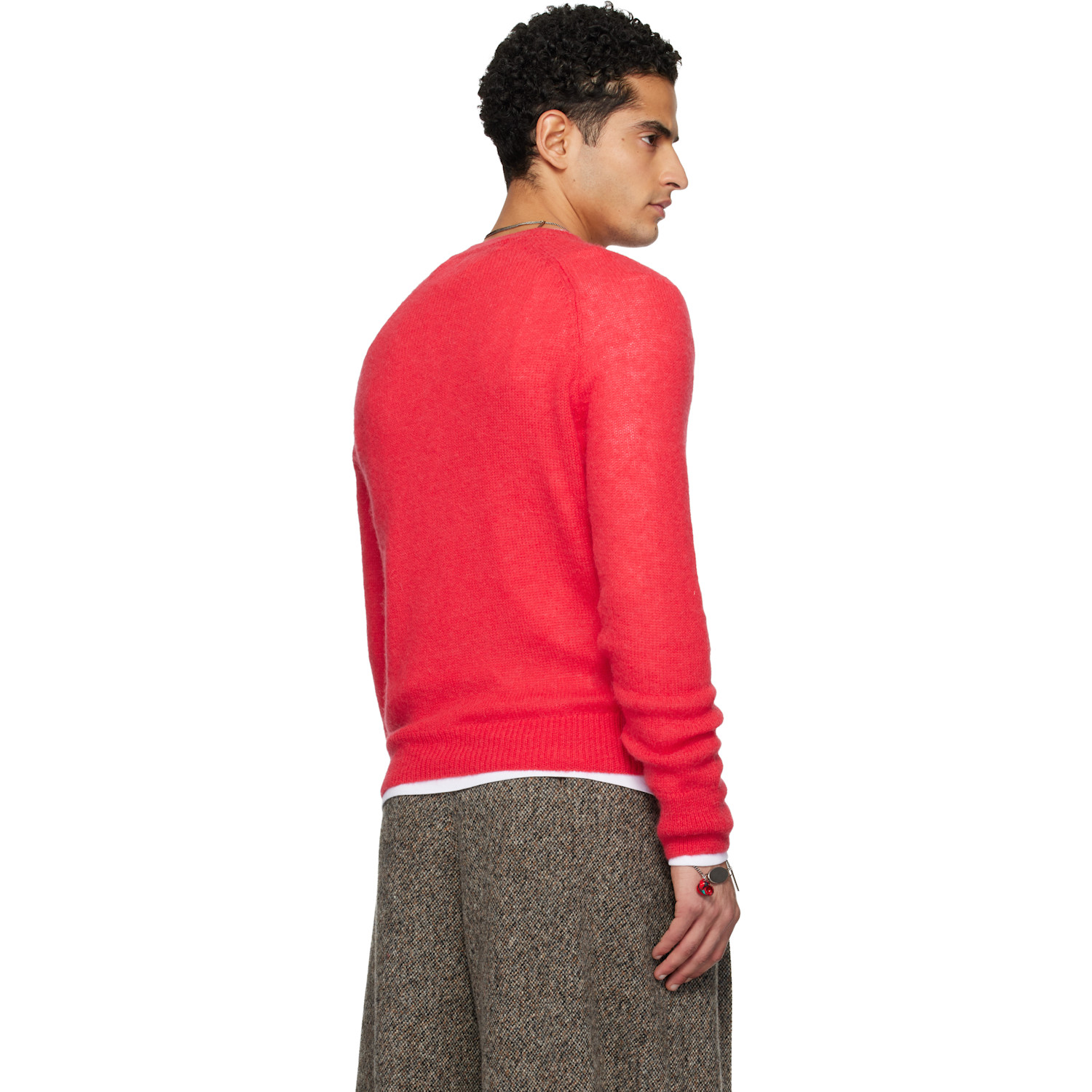  Dries Van Noten Red Alpaca Sweater 