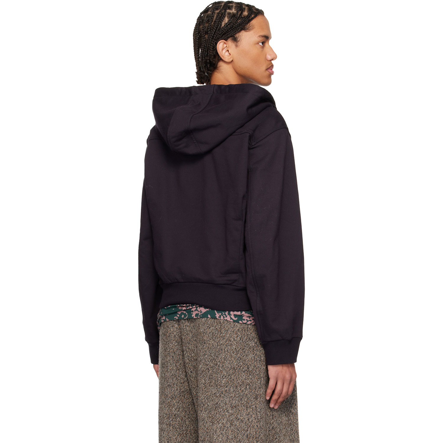  Dries Van Noten Navy Loose Zipped Hoodie 