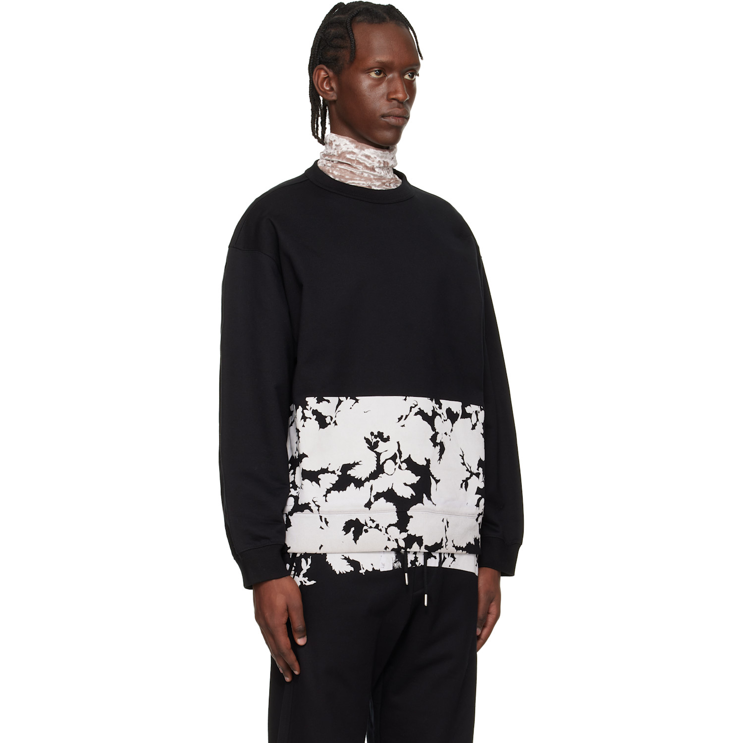  Dries Van Noten Black Printed Sweatshirt 