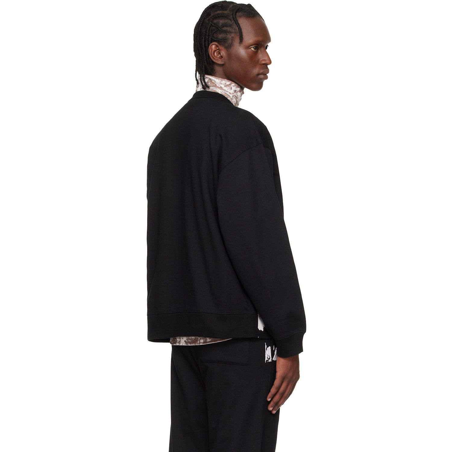  Dries Van Noten Black Printed Sweatshirt 