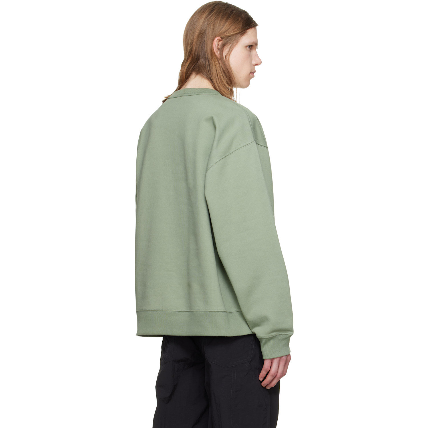  Dries Van Noten Green Floral Sweatshirt 