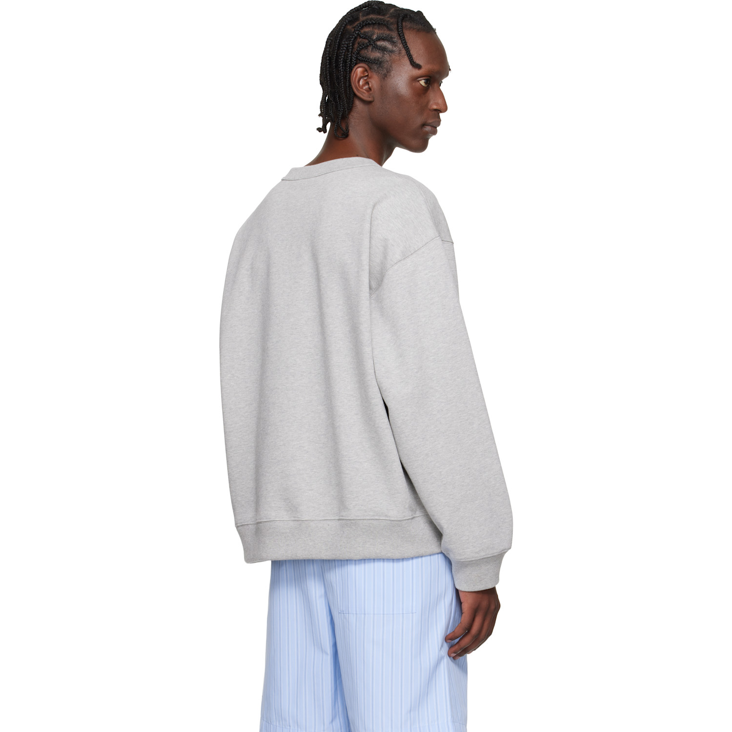  Dries Van Noten Gray Oversized Sweatshirt 