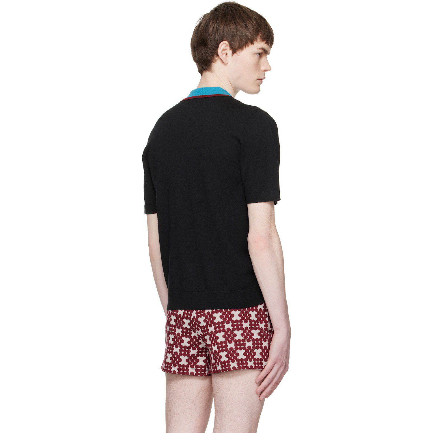  Dries Van Noten Black Merino Wool Polo 