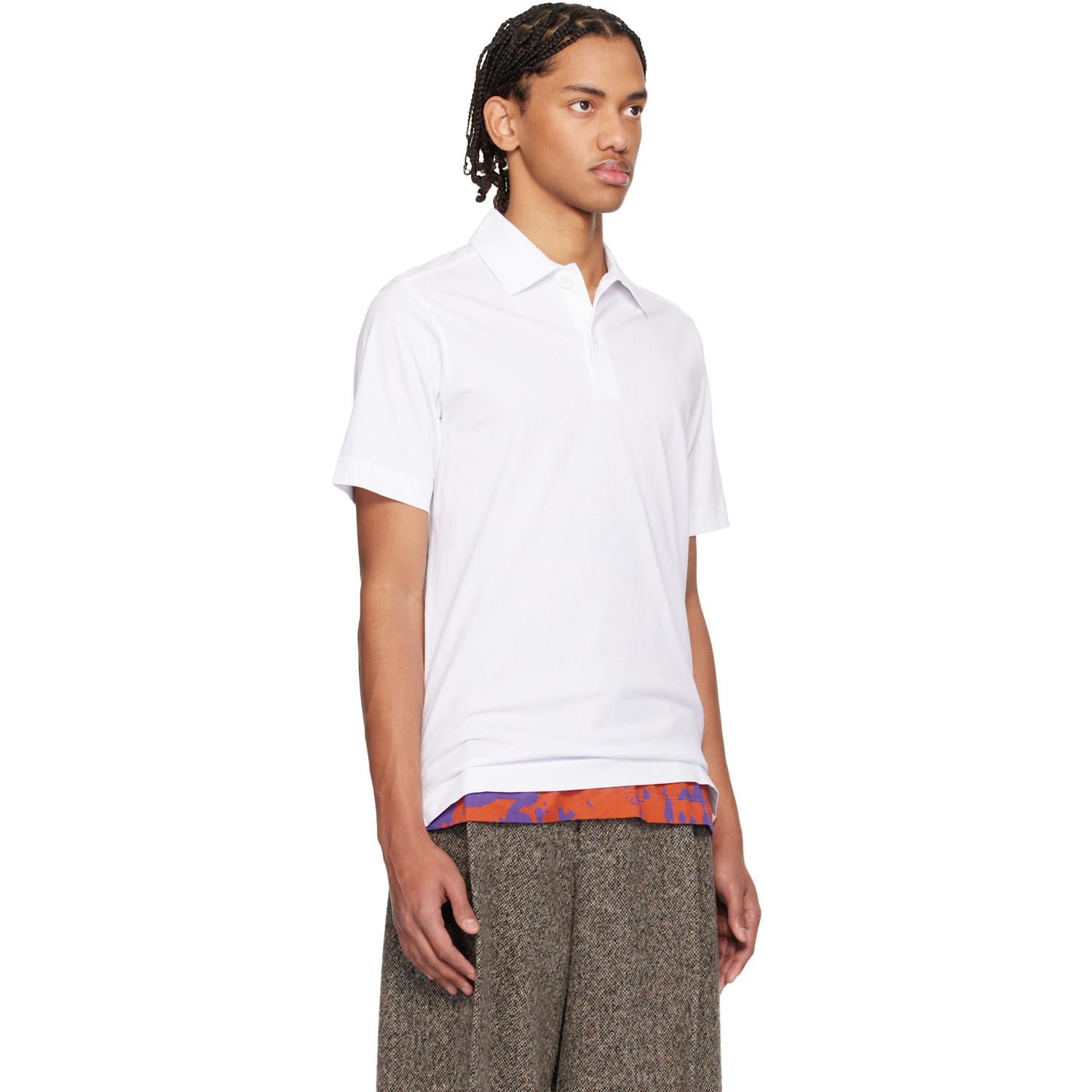 Dries Van Noten White Cotton Polo 