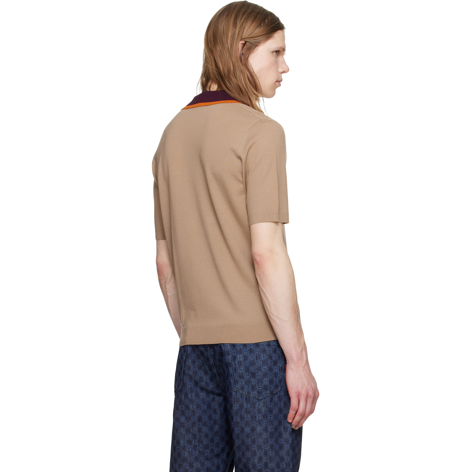  Dries Van Noten Beige Merino Wool Polo 