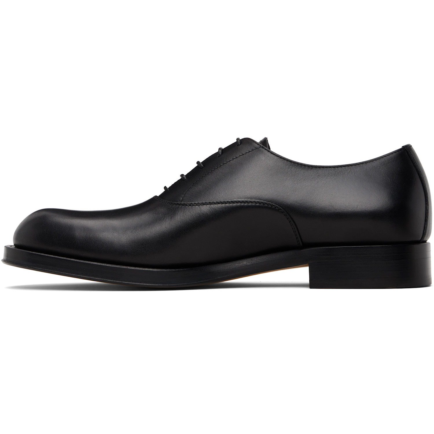  Dries Van Noten Black Leather Oxfords 