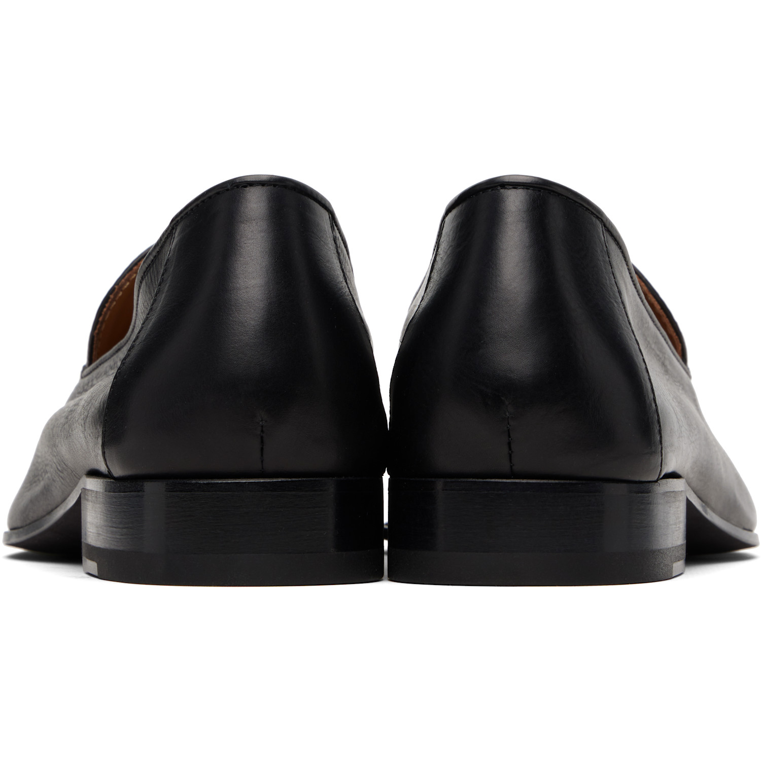  Dries Van Noten Black Leather Loafers 