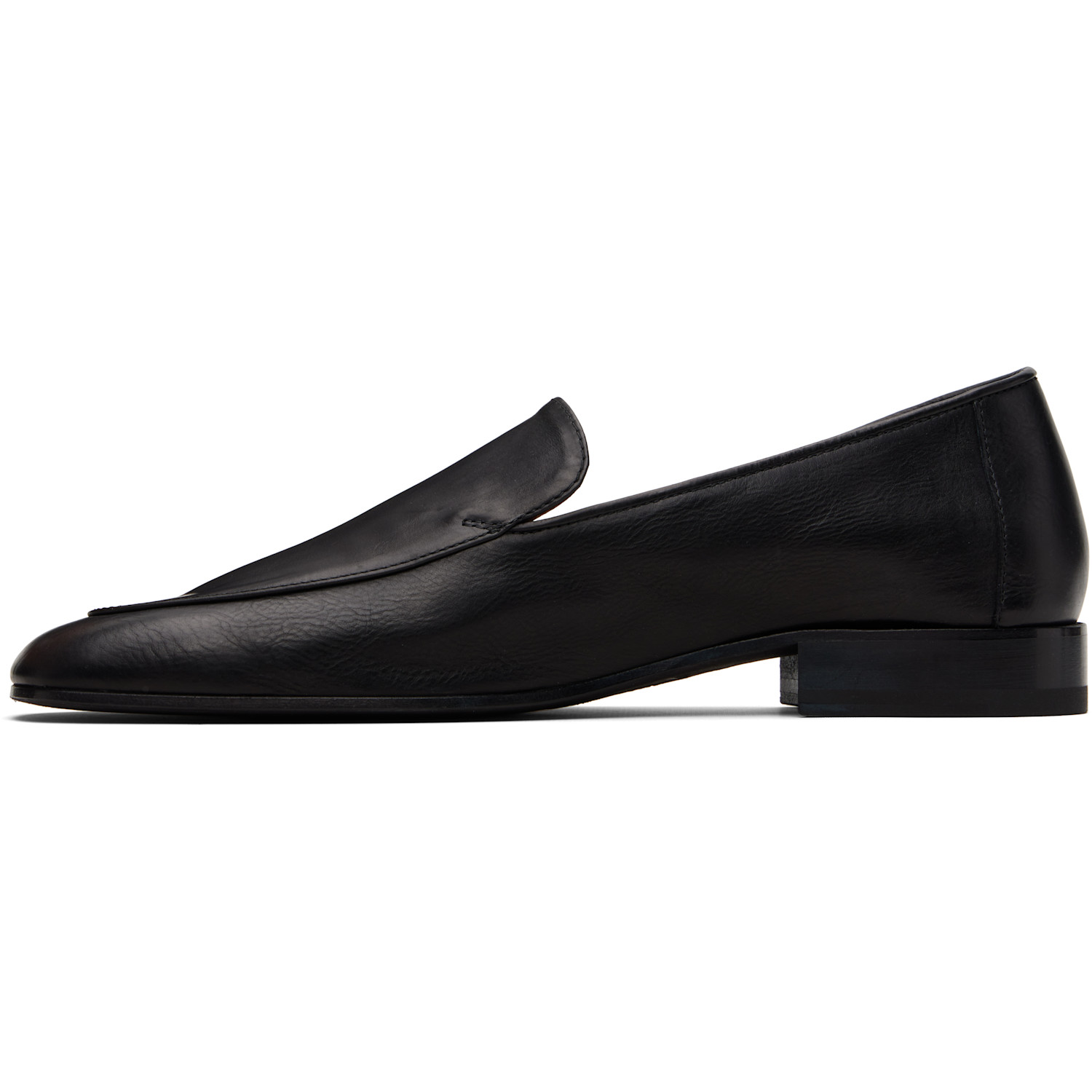  Dries Van Noten Black Leather Loafers 