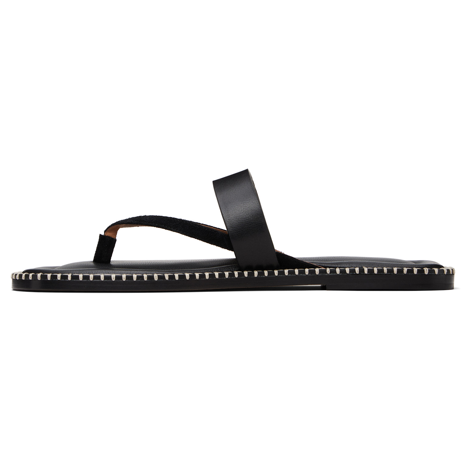  Dries Van Noten Black Leather Sandals 