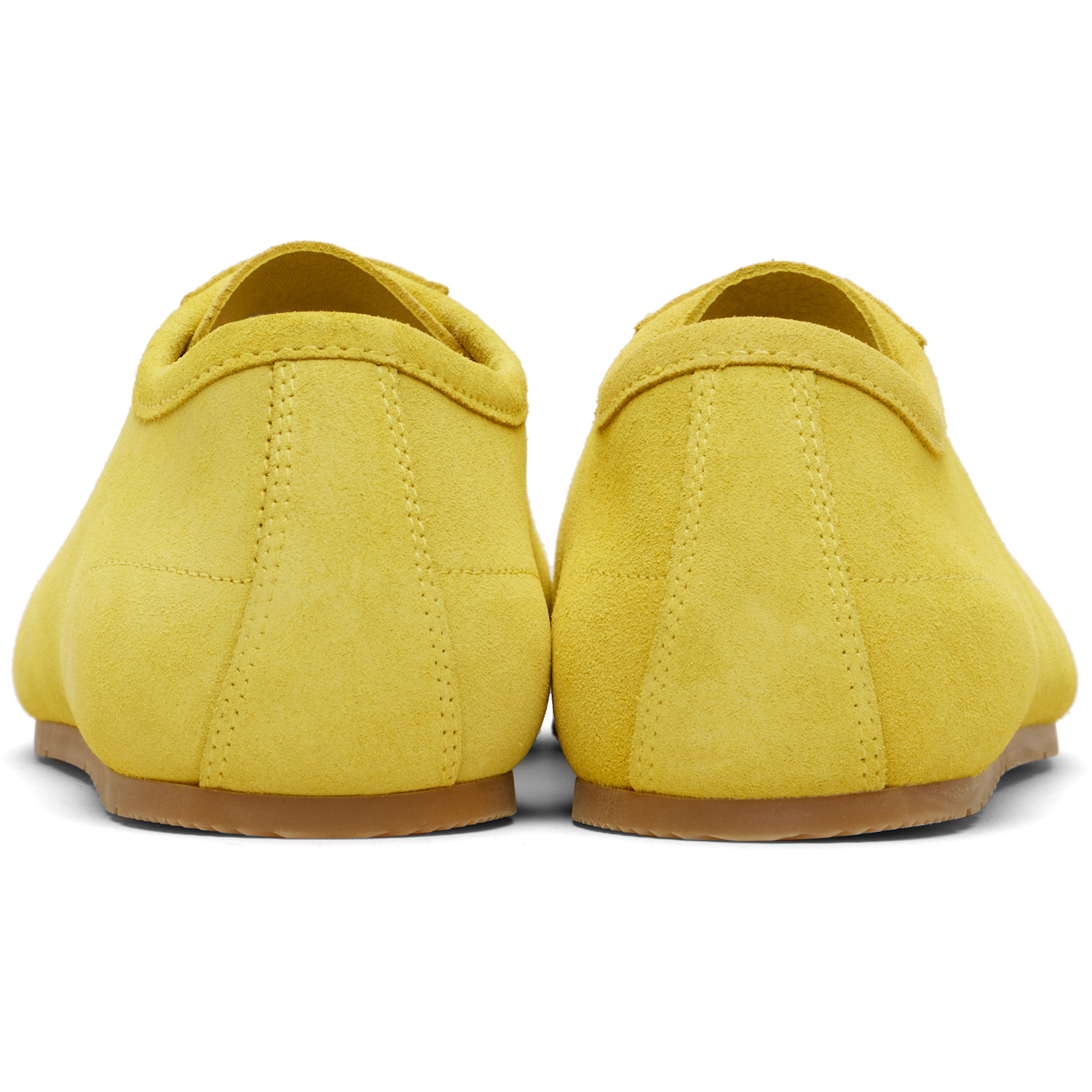  Dries Van Noten Yellow Suede Sneakers 
