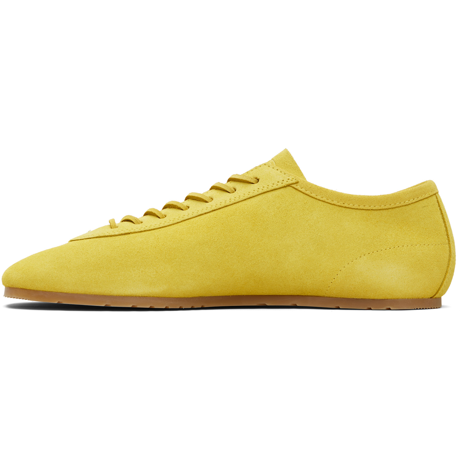  Dries Van Noten Yellow Suede Sneakers 